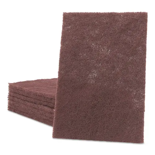 Scotch-Brite™ PROFESSIONAL General Purpose Hand Pad, Maroon, 6" x 9", 20 Pads/Box, 3 Boxes/Carton