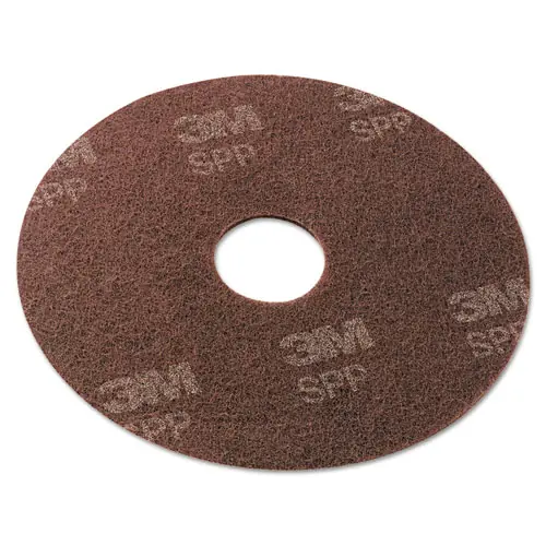 Scotch-Brite™ Surface Preparation Pad, 13" Diameter, Maroon, 10/Carton