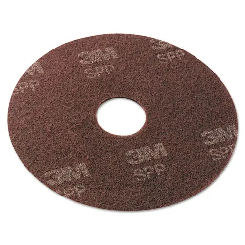 Scotch-Brite™ Surface Preparation Pad, 17" Diameter, Maroon, 10/Carton