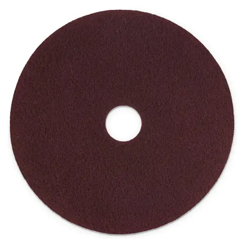 Scotch-Brite™ Surface Preparation Pad Plus, 20" Diameter, Maroon, 5/Carton