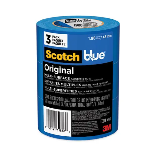 ScotchBlue™ Original Multi-Surface Painter's Tape, Blue, 1.88" x 60 yds, 3/Pack
