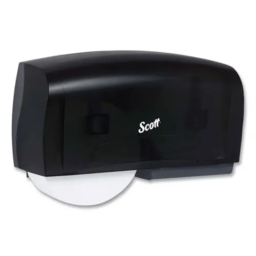 Scott® Essential Coreless Twin Jumbo Roll Tissue Dispenser, Black