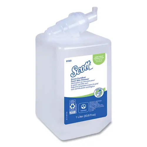 Scott® Essential Green Certified Foam Skin Cleanser Refill, 1,000 mL, Unscented