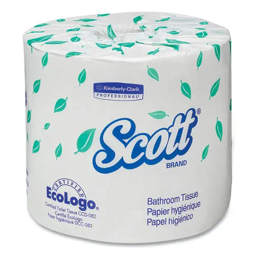 Scott® Essential Standard Roll Bathroom Tissue, 2-Ply, White, 550 Sheets/Roll, 40 Rolls/Carton