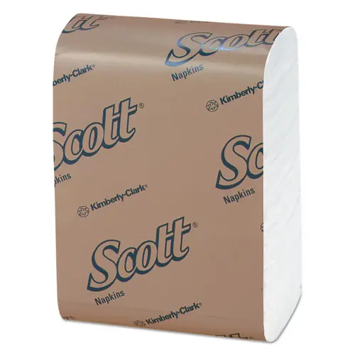 Scott® Low-Fold Dispenser Napkins, 1-Ply, White, 250/Pack, 32 Packs/Carton