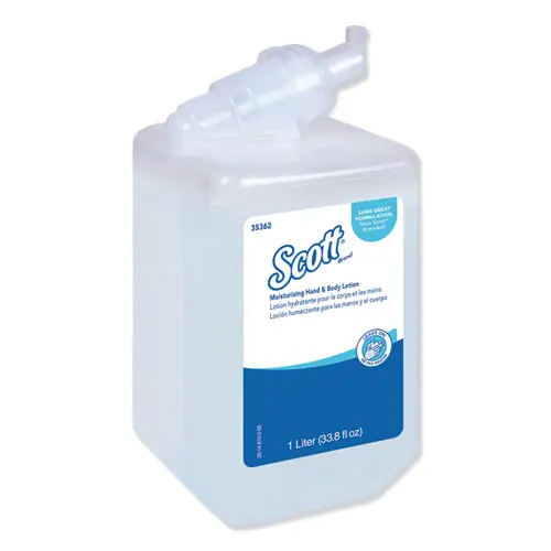 Scott® Moisturizing Hand and Body Lotion, Fresh Scent, 1 L Bottle, 6/Carton