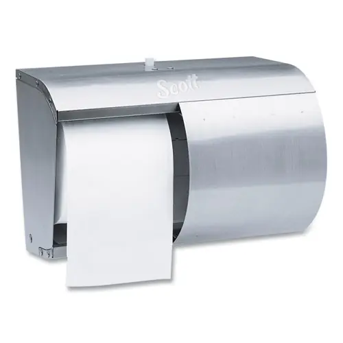 Scott® Pro Coreless SRB Tissue Dispenser, Stainless Steel, 10.13" x 6.4" x 7"