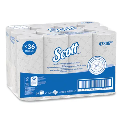Scott® Pro Small Core High Capacity/SRB Bath Tissue, Septic Safe, 2-Ply, White, 1,100 Sheets/Roll, 36 Rolls/Carton