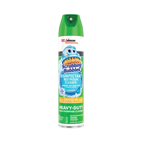 Scrubbing Bubbles® Disinfectant Restroom Cleaner II, Rain Shower Scent, 25 oz Aerosol Spray