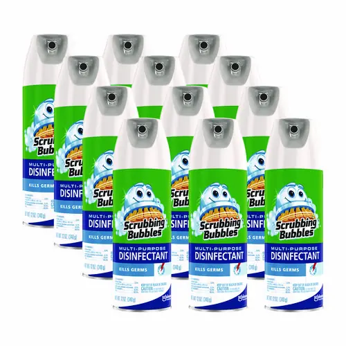 Scrubbing Bubbles® Multi-Purpose Disinfectant Spray, 12 oz Aerosol, 12/Carton