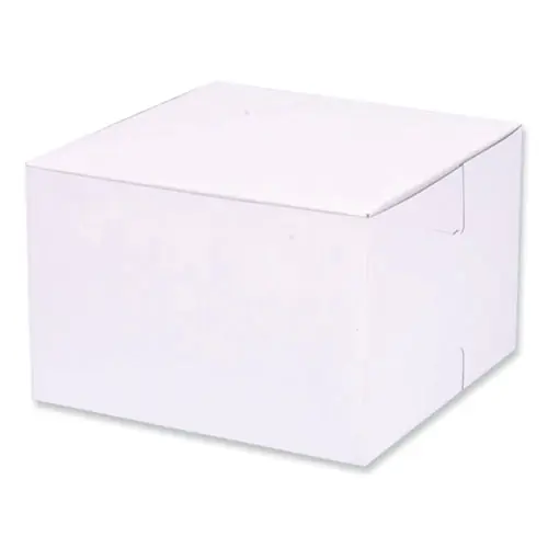 SCT® Bakery Boxes, Standard, White, Paperboard, 250/Carton