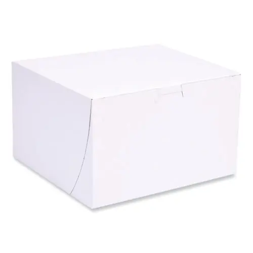 SCT® Bakery Boxes, 8 x 8 x 5, White, Paper, 100/Carton
