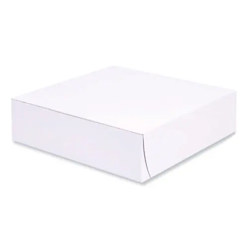 SCT® Bakery Boxes, Standard, 9 x 9 x 2.5, White, Paper, 250/Carton