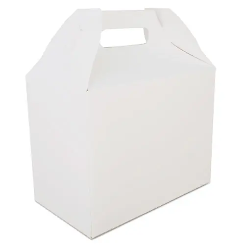 SCT® Carryout Barn Boxes, 10 lb, White, Paperboard, 150/Carton