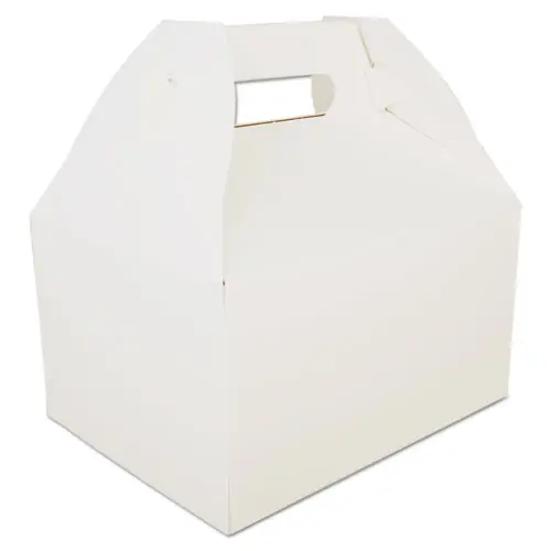 SCT® Carryout Barn Boxes, 9.06 x 7.06 x 5, White, Paper, 125/Carton