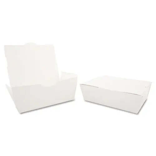 SCT® ChampPak Carryout Boxes, #3, White, Paper, 200/Carton