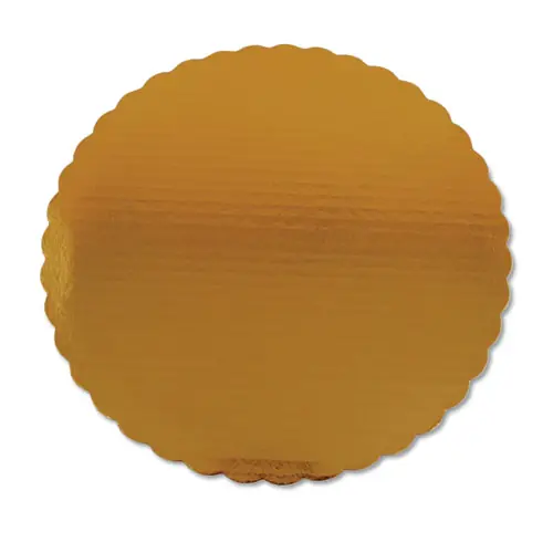 SCT® Gold Cake Circles, Double Wall Construction, 14" Diameter, Gold, Paper, 50/Carton