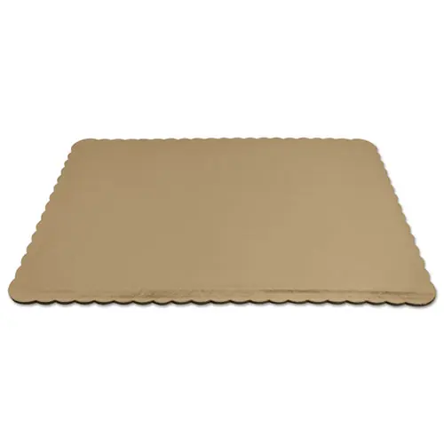 SCT® Gold Cake Pads, 1/2 Sheet, Gold, Paper, 100/Carton