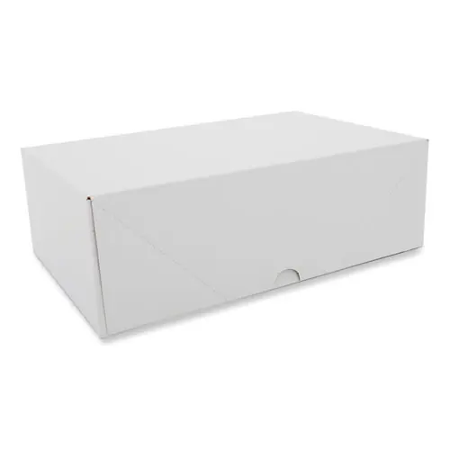 SCT® Two-Piece Sausage and Meat Patty Boxes, White, Paper, 125/Carton