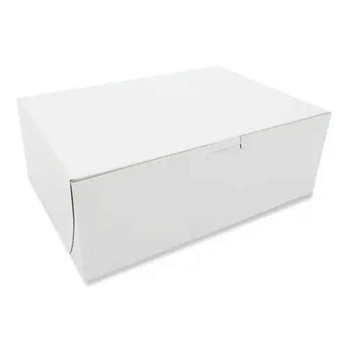 SCT® White One-Piece Non-Window Bakery Boxes, White, 100/Bundle