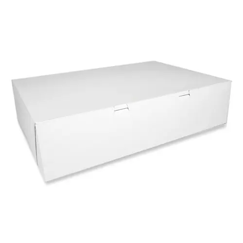 SCT® White One-Piece Non-Window Bakery Boxes, White, Paper, 50/Carton