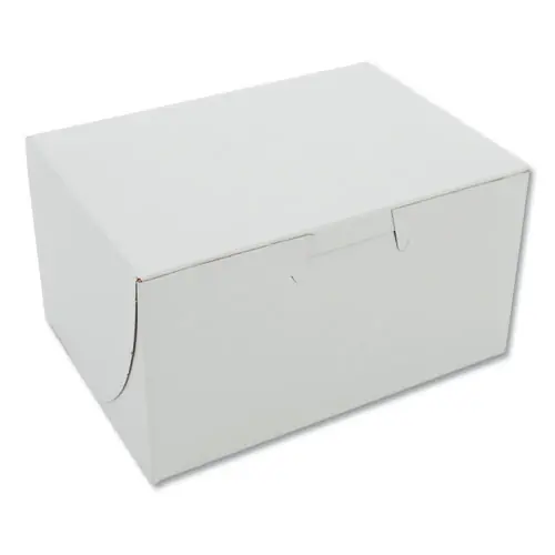 SCT® White One-Piece Non-Window Bakery Boxes, 4 x 2 x 5.5, White, Paper, 250/Carton