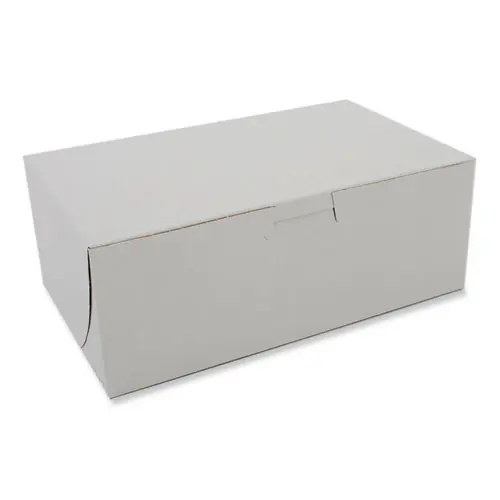 SCT® White One-Piece Non-Window Bakery Boxes, 8 x 3 x 5, White, Paper, 250/Bundle