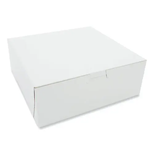 SCT® White One-Piece Non-Window Bakery Boxes, 8 x 5 x 3, White, Paper, 250/Carton