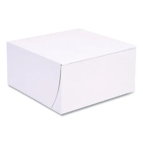 SCT® White One-Piece Non-Window Bakery Boxes, White, 250/Bundle