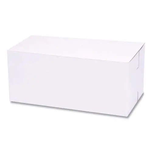 SCT® White One-Piece Non-Window Bakery Boxes, 9 x 5 x 4, White, Paper, 250/Bundle