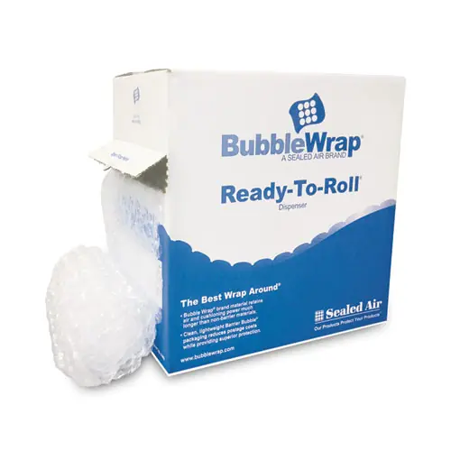 Sealed Air Bubble Wrap Cushion Bubble Roll, 12" x 65 ft, 0.5" Thick