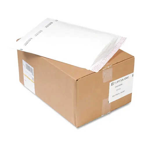 Sealed Air Jiffy TuffGard Self-Seal Cushioned Mailer, #5, 10.5 x 16, White, 25/CT