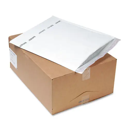 Sealed Air Jiffy TuffGard Self-Seal Cushioned Mailer #7, 14.25" x 20", White, 25/Carton