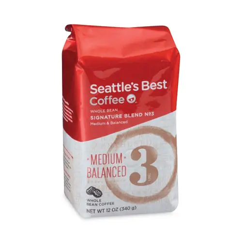 Seattle's Best™ Port Side Blend Whole Bean Coffee, Medium Roast, 12 oz Bag, 6/Carton