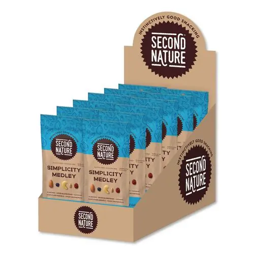 Second Nature® Simplicity Medley Trail Mix, 2.25 oz, 12 Bags/Box