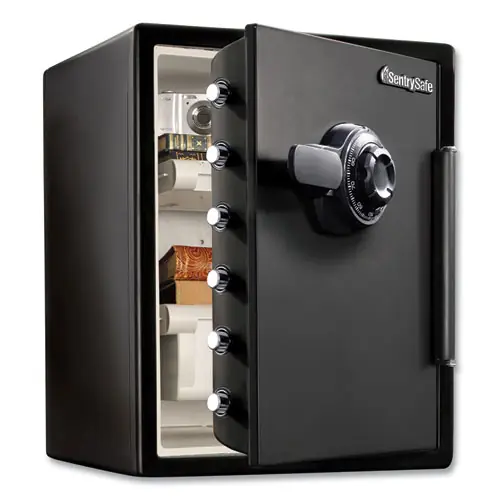 Sentry® Safe Fire-Safe with Combination Access, Black, 2 cu ft