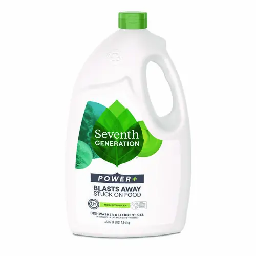 Seventh Generation® Natural Automatic Dishwasher Gel, Ultra Power Plus, Fresh Citrus, 65 oz Bottle