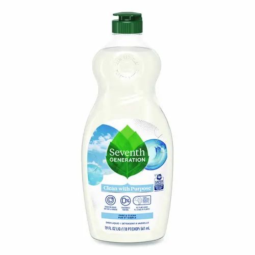 Seventh Generation® Natural Dishwashing Liquid, Free and Clear, 19 oz Bottle