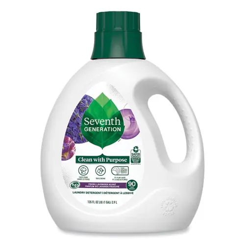 Seventh Generation® Natural Liquid Laundry Detergent, Fresh Lavender, 135 oz Bottle, 4/Carton