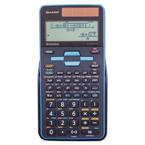 Sharp® EL-W535TGBBL Scientific Calculator, 16-Digit LCD