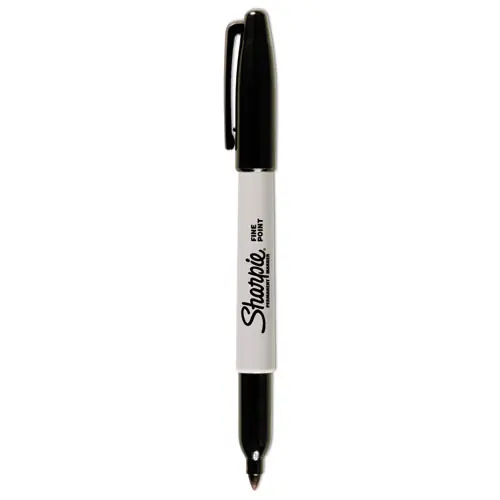 Sharpie® Fine Bullet Tip Permanent Marker, Black, Dozen
