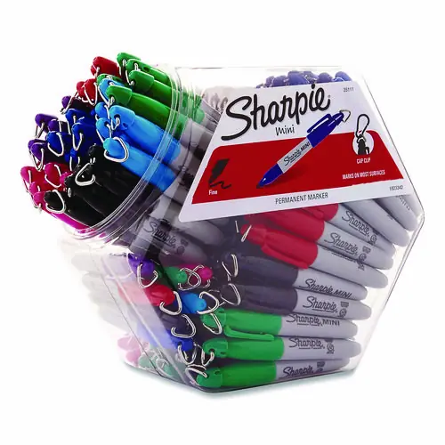 Sharpie® Mini Permanent Marker, Fine Bullet Tip, Assorted Colors, 72/Pack