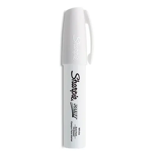 Sharpie® Permanent Paint Marker, Extra-Broad Chisel Tip, White