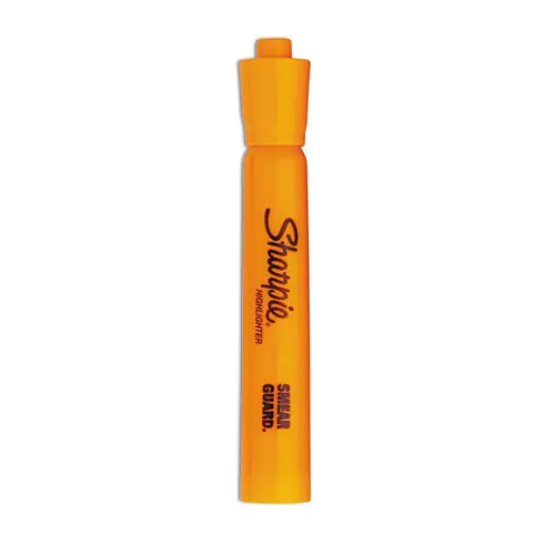 Sharpie® Tank Style Highlighters, Orange Ink, Chisel Tip, Orange Barrel, Dozen
