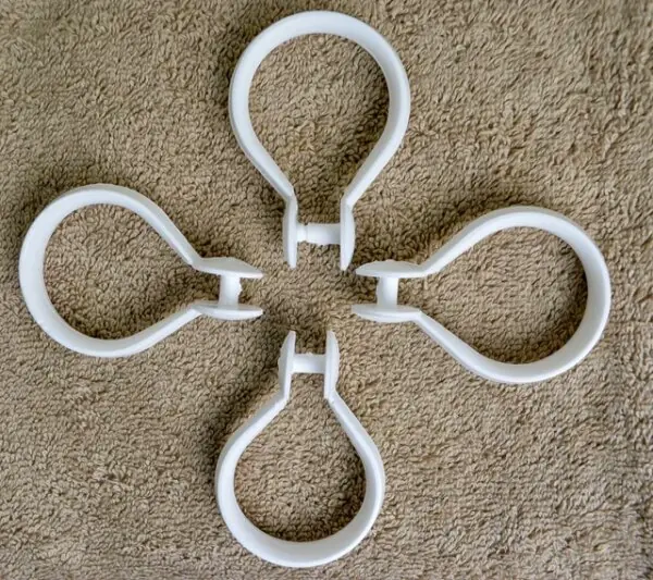 SHOWER HOOK SET-WHITE