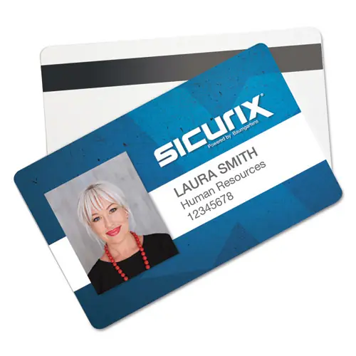 SICURIX® SICURIX Blank ID Card with Magnetic Strip, White, 100/Pack