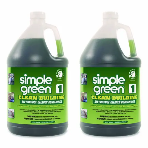Simple Green® Clean Building All-Purpose Cleaner Concentrate, 1 gal Bottle, 2/Carton