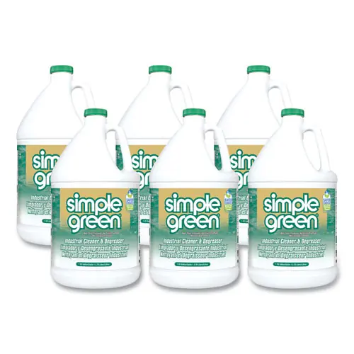 Simple Green® Industrial Cleaner and Degreaser, Concentrated, 1 gal Bottle, 6/Carton