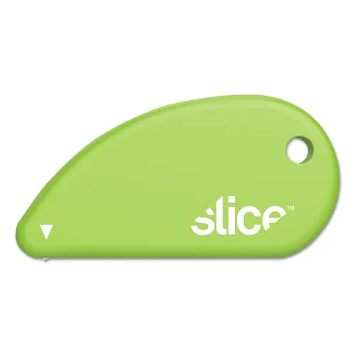 slice® Safety Cutters, Fixed Ceramic Micro Safety Blade, Green Handle