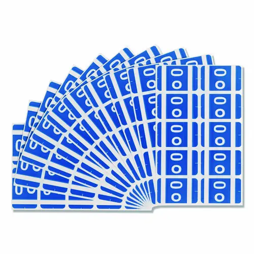 Smead AlphaZ Color-Coded Second Letter Alphabetical Labels, O, Dark Blue, 100 Labels/Pack